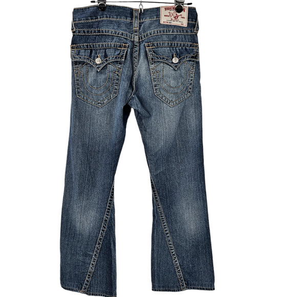 True Religion Joey Flare Jeans Size 31 Y2K Low Rise - Picture 3 of 16